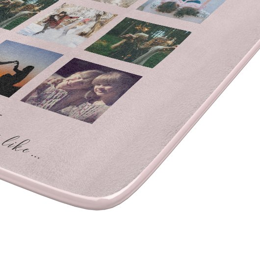 予算のブライドメイドギフト写真コラージュ引用文BFF カッティングボード (角)