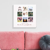 予算のブライドメイドギフト写真コラージュ引用文BFF キャンバスプリント (インサイチュ (リビング))