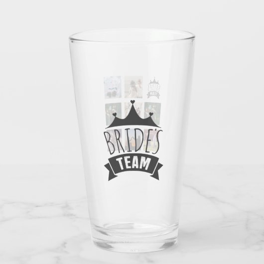 予算のブライドメイドギフト写真コラージュ引用文BFF タンブラーグラス (裏面)