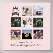 予算のブライドメイドギフト写真コラージュ引用文BFF ポスター (正面)