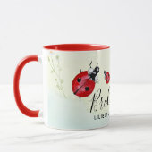 予算のブライドメイドブライダルパーティギフトLADYBUG マグカップ (左)