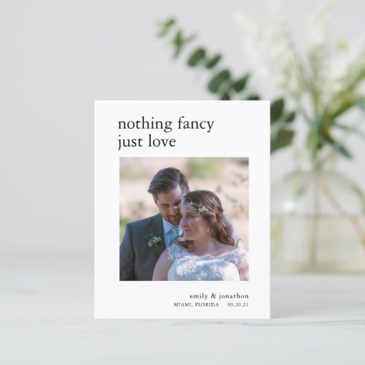 予算のミニマルな駆け落ち写真発表 (スタンド正面)