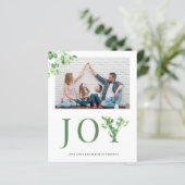 予算のミニマルモダンリストの休日の写真カード (スタンド正面)