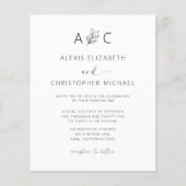 予算のミニマル結婚化を1つのQRコード (正面)