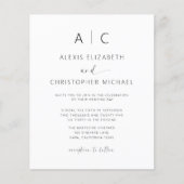 予算のミニマル結婚化を1つのQRコード (正面)