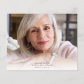 予算のメモリアルサンキューカード |蝶 (裏面)