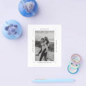 予算のモダン写真は招待を保存する チラシ (シングル)