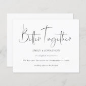 予算の一括調整婚約発表 (正面/裏面)