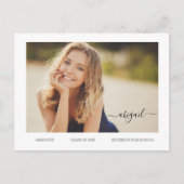 予算の上級モダン写真GRAD発表 ポストカード (正面)