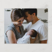 予算の両面での出産のお知らせ (裏面)