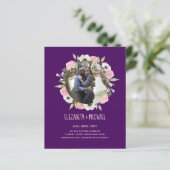 予算の写真の結婚式の招待 – フローラリース (スタンド正面)