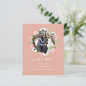 予算の写真の結婚式の招待 – フローラリース (スタンド正面)