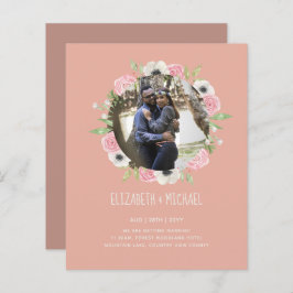 予算の写真の結婚式の招待 – フローラリース