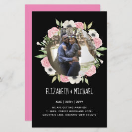 予算の写真の結婚式の招待 – フローラリース