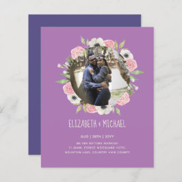 予算の写真の結婚式の招待 – フローラリース