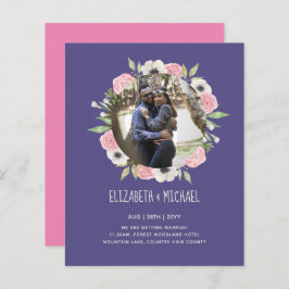 予算の写真の結婚式の招待 – フローラリース