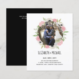 予算の写真の結婚式の招待 – フローラリース