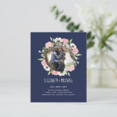 予算の写真の結婚式の招待 – フローラリース (スタンド正面)