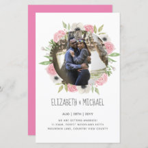 予算の写真の結婚式の招待 – フローラリース