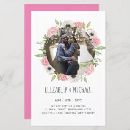 予算の写真の結婚式の招待 – フローラリース