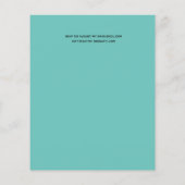 予算の写真の結婚式の招待 – フローラリース (裏面)