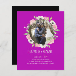 予算の写真の結婚式の招待 – フローラリース