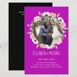 予算の写真の結婚式の招待 – フローラリース