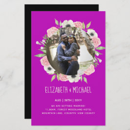 予算の写真の結婚式の招待 – フローラリース