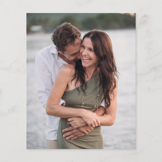 予算の写真ウィステリアの日付を保存結婚する (裏面)