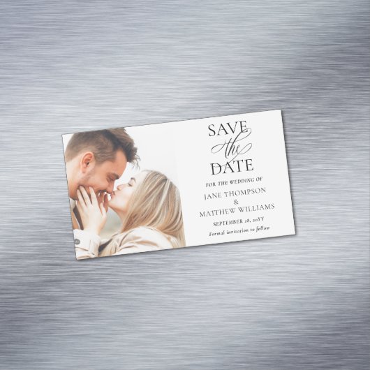 予算の写真エレガントセーブザデートマグネット マグネット名刺 (インサイチュ)