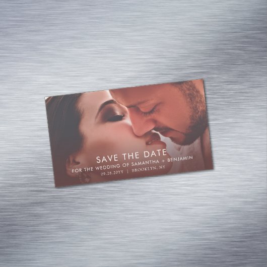 予算の写真エレガントセーブザデートマグネット マグネット名刺 (インサイチュ)