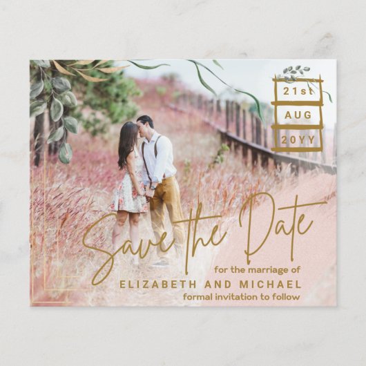 予算の写真保存日付 – 格安モダンシンプル (正面)