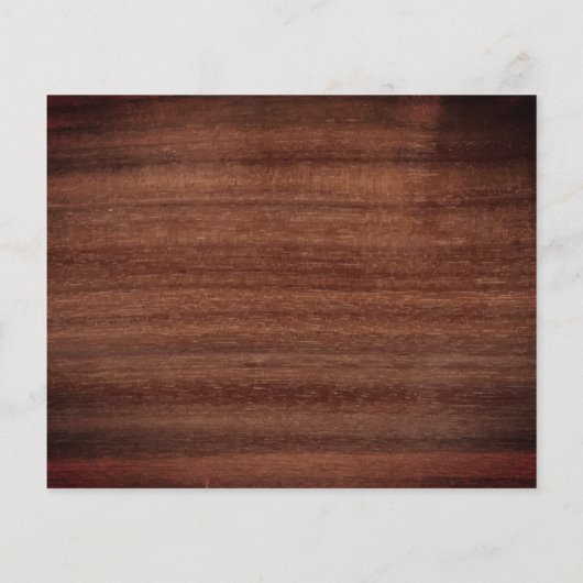 予算の写真素朴お祝いの生活招待状 (裏面)