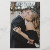 予算の写真結婚の食事オプションRSVPテンプレート チラシ (裏面)