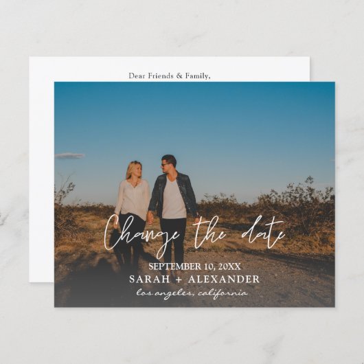 予算の写真 – 日付の横変更 (正面/裏面)