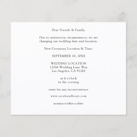 予算の写真 – 日付の横変更 (裏面)