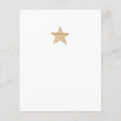 予算の冬の森の素朴な赤ちゃんシャワーの招待 チラシ (裏面)