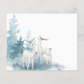 予算の冬の結婚式の招待状。フライヤー チラシ (裏面)