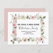 予算の動く発表ほこりっぽいピンクフローラ (正面/裏面)