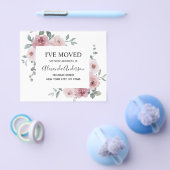 予算の動く発表ほこりっぽいピンクフローラ チラシ (シングル)