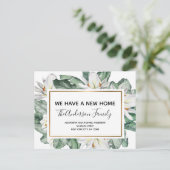 予算の動く発表トロピカルフローラポストカー ポストカード (スタンド正面)