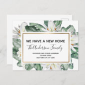 予算の動く発表トロピカルフローラポストカー ポストカード (正面/裏面)