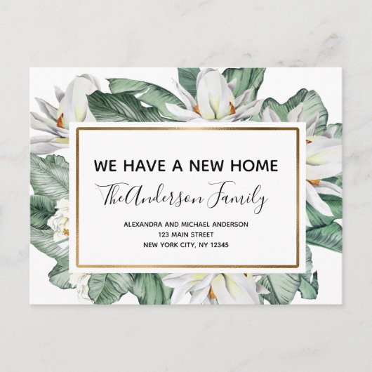 予算の動く発表トロピカルフローラポストカー ポストカード (正面)