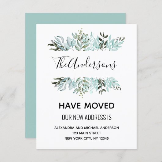 予算の動く発表ユーカリ緑 (正面/裏面)