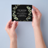 予算の動く発表ユーカリ緑 チラシ (手)