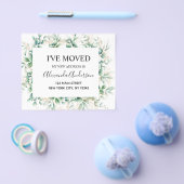 予算の動く発表ユーカリ緑 チラシ (シングル)