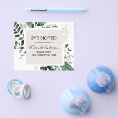 予算の動く発表ユーカリ緑 チラシ (シングル)