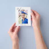 予算の卒業ありがとう写真のクラス チラシ (手)