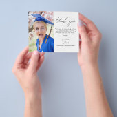 予算の卒業ありがとう写真 チラシ (手)