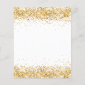 予算の卒業白番金ゴールドグリッター招待 (裏面)